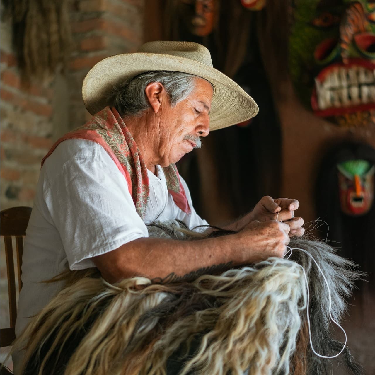Señor trabajando